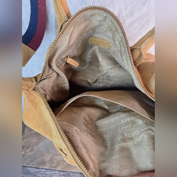 Margot Suede Leather Satchel Crossbody - NWT- A640661 - Picture 12 of 12